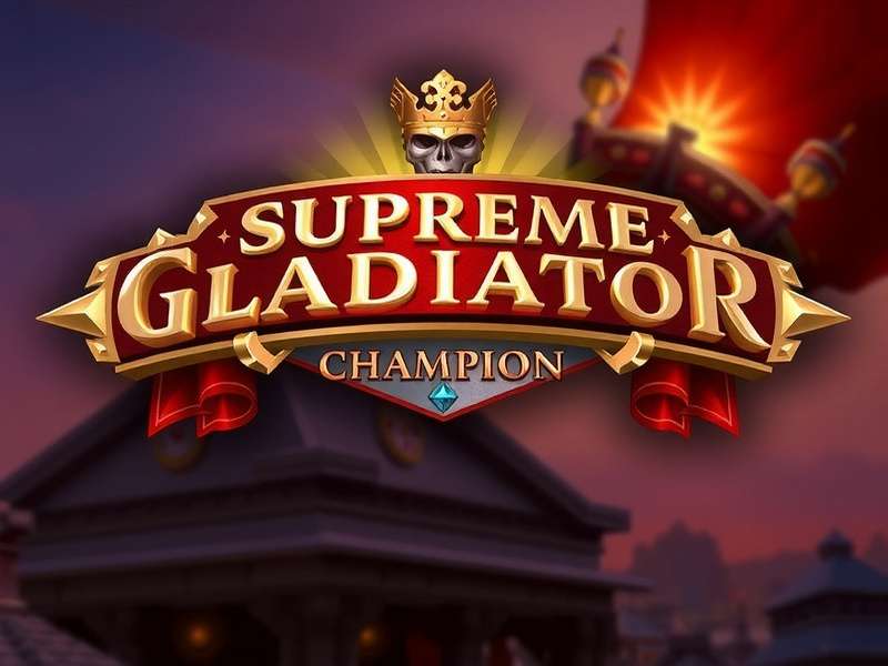 Supreme Gladiator Champion Epic Battle Scene Supreme Gladiator Champion Game Banner